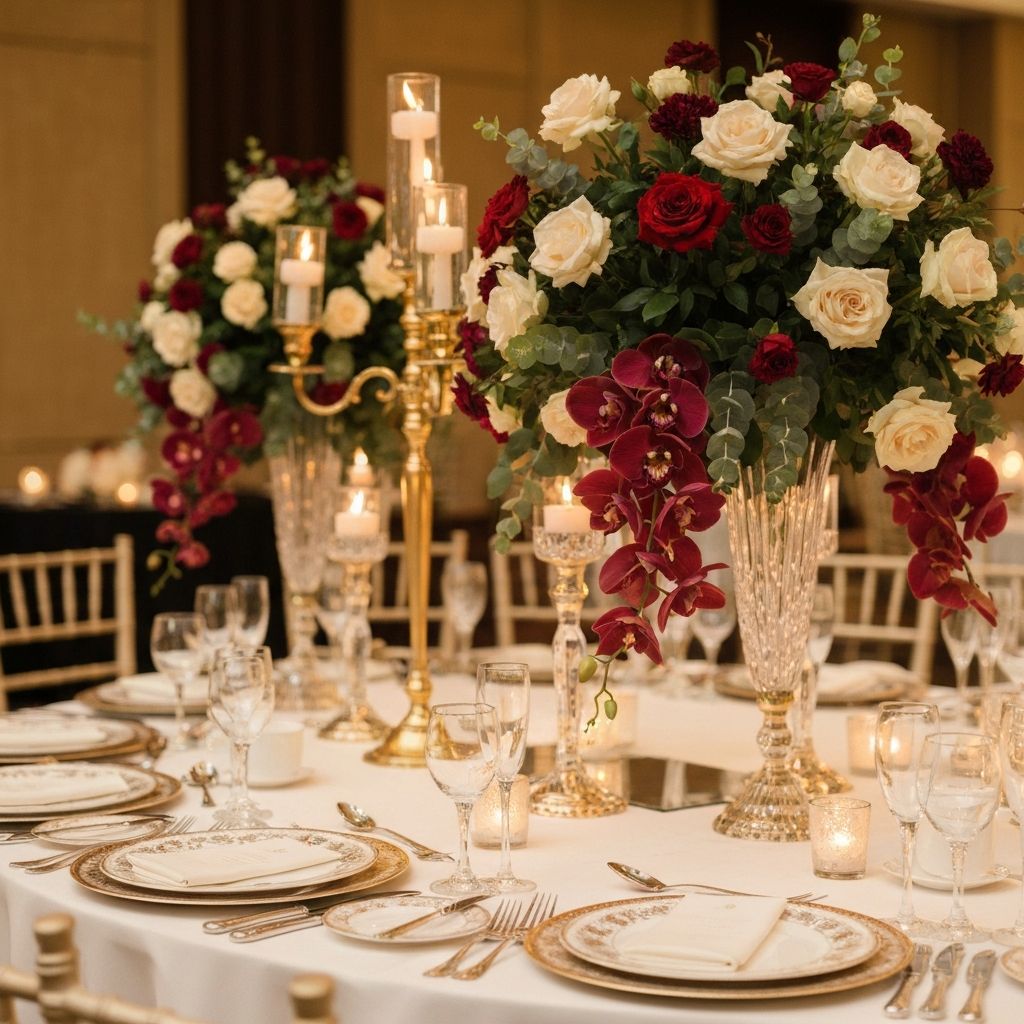 Floral arrangement detail